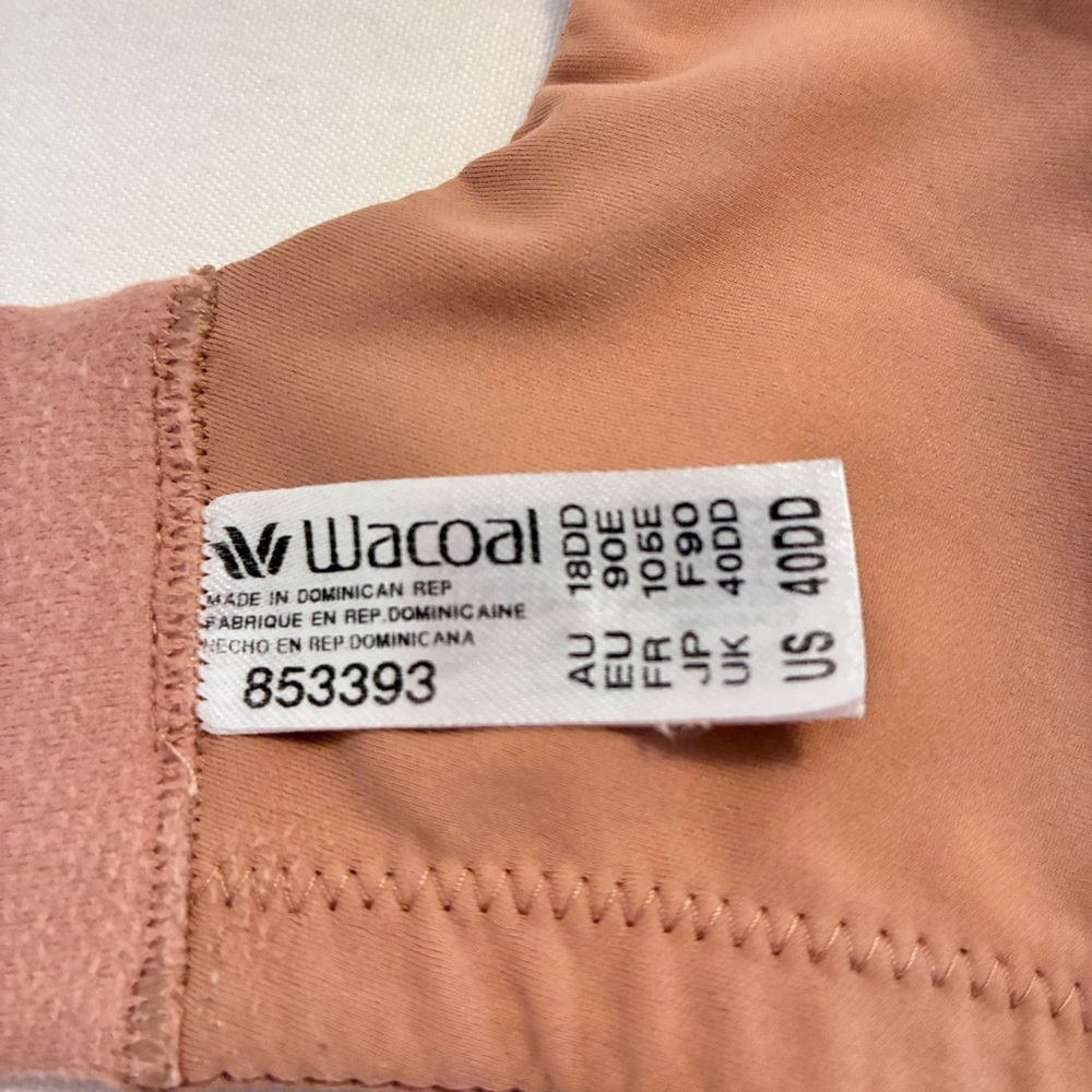 Wacoal Simply Done T-Shirt Bra Beige/ Nude Size 40DD - Picture 9 of 11